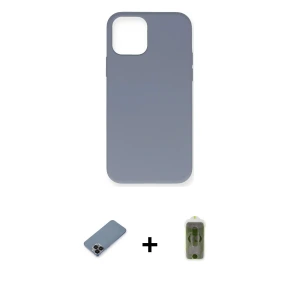 ieg™ iPhone 12 Pro Max Kılıf Ahenk Serisi - Siyah Joko Magic 5D Hayalet Cam + Metal Kamera Lens Koruma Cam - SH