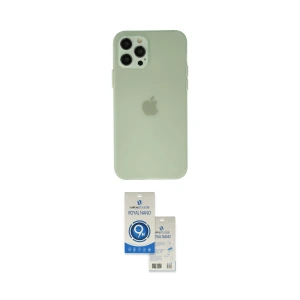 ieg™ iPhone 12 Pro Max Kılıf Atlas Minimal Prime - Şeffaf Royal Nano Ekran Koruyucu