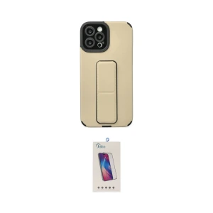 ieg™ iPhone 12 Pro Max Kılıf Çekirdek Yansıma - Siyah Joko 5D Cam