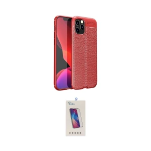 ieg™ iPhone 12 Pro Max Kılıf Doruk Klasik Özel Seri - Siyah Joko 5D Cam