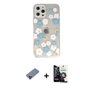 ieg™ iPhone 12 Pro Max Kılıf Eksen Asil Prime - Şeffaf Temperli Cam Ekran Koruyucu + Metal Kamera Lens Koruma Cam - KI