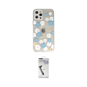 ieg™ iPhone 12 Pro Max Kılıf Eksen Asil Prime - Şeffaf Uv Polymer Nano Ekran Koruyucu
