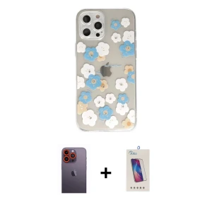 ieg™ iPhone 12 Pro Max Kılıf Eksen Asil Prime - Siyah Joko 5D Cam + Neon Fosforlu Kamera Lens - TU