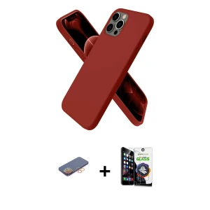 ieg™ iPhone 12 Pro Max Kılıf Kozmos Yansıma Özel Seri - Şeffaf Temperli Cam Ekran Koruyucu + Renkli Kamera Lens Koruma Cam - TU