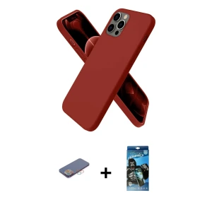 ieg™ iPhone 12 Pro Max Kılıf Kozmos Yansıma Özel Seri - Siyah 34D Izgaralı Cam + Renkli Kamera Lens Koruma Cam - PE
