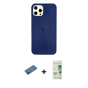 ieg™ iPhone 12 Pro Max Kılıf Nova Çizgi - Siyah 20D Premium Cam Ekran Koruyucu + Shine Kamera Lens Koruma Cam - GD