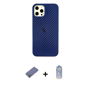 ieg™ iPhone 12 Pro Max Kılıf Nova Çizgi - Siyah Joko Magic 5D Cam + Metal Kamera Lens Koruma Cam - GD