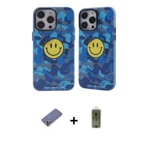 ieg™ iPhone 12 Pro Max Kılıf Nova Doku Koleksiyonu - Siyah Joko Magic 5D Hayalet Cam + Metal Kamera Lens Koruma Cam - GD