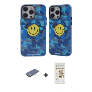 ieg™ iPhone 12 Pro Max Kılıf Nova Doku Koleksiyonu - Siyah Mat Seramik Nano Ekran Koruyucu + Renkli Kamera Lens Koruma Cam - YL