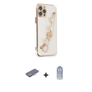 ieg™ iPhone 12 Pro Max Kılıf Nova Işık Prime - Siyah Joko Magic 5D Cam + Renkli Kamera Lens Koruma Cam - SI