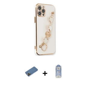 ieg™ iPhone 12 Pro Max Kılıf Nova Işık Prime - Siyah Joko Magic 5D Cam + Shine Kamera Lens Koruma Cam - GD
