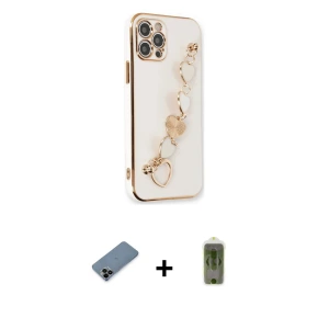 ieg™ iPhone 12 Pro Max Kılıf Nova Işık Prime - Siyah Joko Magic 5D Hayalet Cam + Shine Kamera Lens Koruma Cam - SH