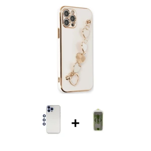 ieg™ iPhone 12 Pro Max Kılıf Nova Işık Prime - Siyah Joko Magic 5D Hayalet Cam + Shine Kamera Lens - LT