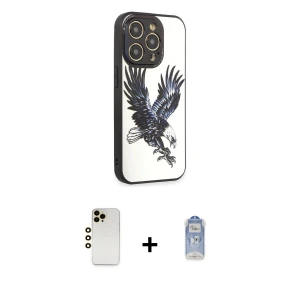 ieg™ iPhone 12 Pro Max Kılıf Odak Klasik Serisi - Siyah Joko Magic 5D Cam + Shine Kamera Lens - GD