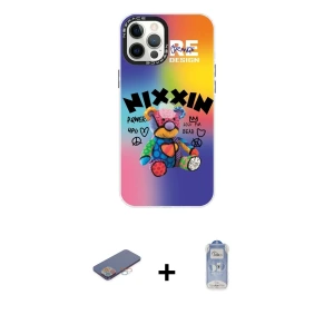 ieg™ iPhone 12 Pro Max Kılıf Siluet Çizgi Koleksiyonu - Siyah Joko Magic 5D Cam + Renkli Kamera Lens Koruma Cam - PE