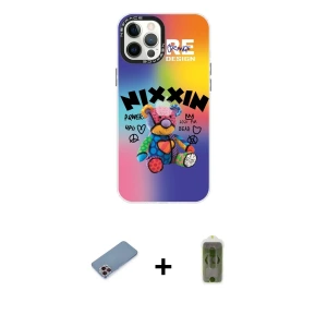 ieg™ iPhone 12 Pro Max Kılıf Siluet Çizgi Koleksiyonu - Siyah Joko Magic 5D Hayalet Cam + Shine Kamera Lens Koruma Cam - PE