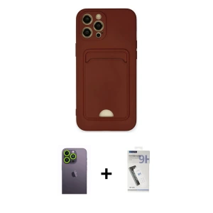 ieg™ iPhone 12 Pro Max Kılıf Vadi Çizgi Prime - Şeffaf Uv Polymer Nano Ekran Koruyucu + Neon Fosforlu Kamera Lens - YL