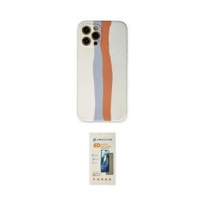 ieg™ iPhone 12 Pro Max Kılıf Yadigar Çizgi - Siyah 6D Mat Seramik Hayalet Nano Ekran Koruyucu