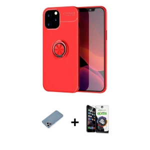 ieg™ iPhone 12 Pro Max Kılıf Yankı Form Prime - Şeffaf Temperli Cam Ekran Koruyucu + Shine Kamera Lens Koruma Cam - GI