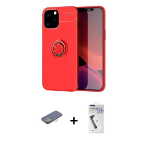 ieg™ iPhone 12 Pro Max Kılıf Yankı Form Prime - Şeffaf Uv Polymer Nano Ekran Koruyucu + Renkli Kamera Lens Koruma Cam - SI