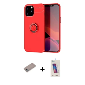 ieg™ iPhone 12 Pro Max Kılıf Yankı Form Prime - Siyah Joko 5D Cam + Shine Kamera Lens Koruma Cam - SABE