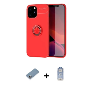 ieg™ iPhone 12 Pro Max Kılıf Yankı Form Prime - Siyah Joko Magic 5D Cam + Shine Kamera Lens Koruma Cam - GI