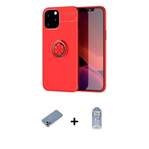 ieg™ iPhone 12 Pro Max Kılıf Yankı Form Prime - Siyah Joko Magic 5D Cam + Shine Kamera Lens Koruma Cam - PE