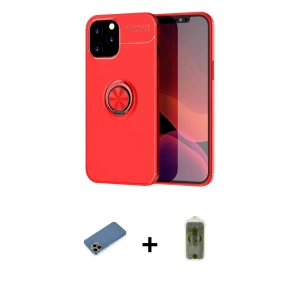 ieg™ iPhone 12 Pro Max Kılıf Yankı Form Prime - Siyah Joko Magic 5D Hayalet Cam + Shine Kamera Lens Koruma Cam - GD
