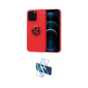 ieg™ iPhone 13 Pro Kılıf Yankı Form Prime - Siyah 3D Antistatik Seramik Nano Ekran Koruyucu