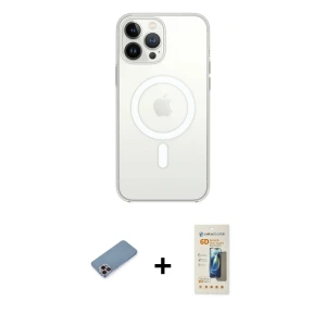ieg™ iPhone 13 Pro Max Kılıf Ahenk Yansıma Prime - Siyah 6D Mat Seramik Hayalet Nano Ekran Koruyucu + Shine Kamera Lens Koruma Cam - PE