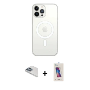 ieg™ iPhone 13 Pro Max Kılıf Ahenk Yansıma Prime - Siyah Joko 5D Cam + Pers Alüminyum Kamera Lens - SABE