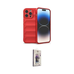ieg™ iPhone 13 Pro Max Kılıf Atlas Koleksiyonu - Siyah Bilvis 3D Cam Ekran Koruyucu