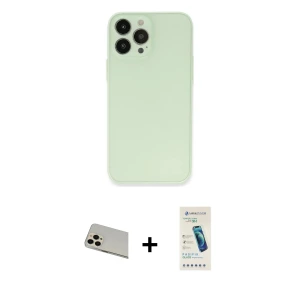 ieg™ iPhone 13 Pro Max Kılıf Atlas Minimal Prime - Şeffaf Pasifik Cam Ekran Koruyucu + Rainbow Kamera Lens Koruma Cam - REGD