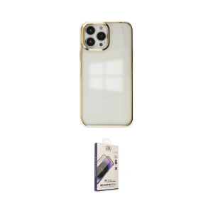 ieg™ iPhone 13 Pro Max Kılıf Doruk Doku Prime - Siyah Bilvis 3D Mat Cam Ekran Koruyucu