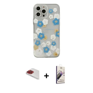 ieg™ iPhone 13 Pro Max Kılıf Eksen Asil Prime - Siyah Bilvis 3D Mat Cam Ekran Koruyucu + Pers Alüminyum Kamera Lens - KI