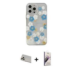 ieg™ iPhone 13 Pro Max Kılıf Eksen Asil Prime - Siyah Bilvis 3D Mat Cam Ekran Koruyucu + Rainbow Kamera Lens Koruma Cam - REGD