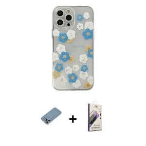 ieg™ iPhone 13 Pro Max Kılıf Eksen Asil Prime - Siyah Bilvis 3D Mat Cam Ekran Koruyucu + Shine Kamera Lens Koruma Cam - GI