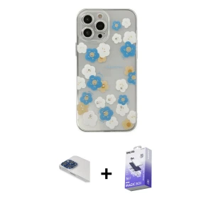 ieg™ iPhone 13 Pro Max Kılıf Eksen Asil Prime - Siyah Bilvis 5in1 5D Magic Hayalet Cam Ekran Koruyucu + Pers Alüminyum Kamera Lens - LT