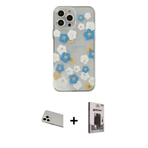 ieg™ iPhone 13 Pro Max Kılıf Eksen Asil Prime - Siyah Bilvis Hayalet Cam Ekran Koruyucu + Rainbow Kamera Lens Koruma Cam - BZ