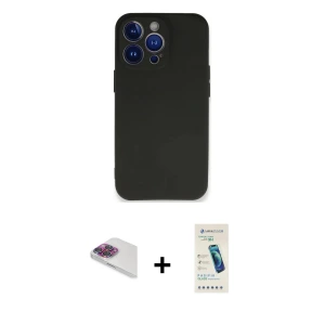 ieg™ iPhone 13 Pro Max Kılıf Kozmos Yansıma Özel Seri - Şeffaf Pasifik Cam Ekran Koruyucu + Pers Alüminyum Kamera Lens - GI