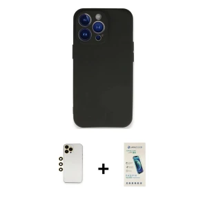 ieg™ iPhone 13 Pro Max Kılıf Kozmos Yansıma Özel Seri - Şeffaf Pasifik Cam Ekran Koruyucu + Shine Kamera Lens - GD