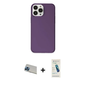 ieg™ iPhone 13 Pro Max Kılıf Kutup Doku Koleksiyonu - Şeffaf Pasifik Cam Ekran Koruyucu + Rainbow Kamera Lens Koruma Cam - MI