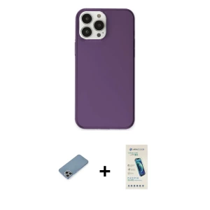 ieg™ iPhone 13 Pro Max Kılıf Kutup Doku Koleksiyonu - Şeffaf Pasifik Cam Ekran Koruyucu + Shine Kamera Lens Koruma Cam - GI