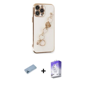 ieg™ iPhone 13 Pro Max Kılıf Nova Işık Prime - Siyah Bilvis 5in1 3D Magic Cam Ekran Koruyucu + Shine Kamera Lens Koruma Cam - MI