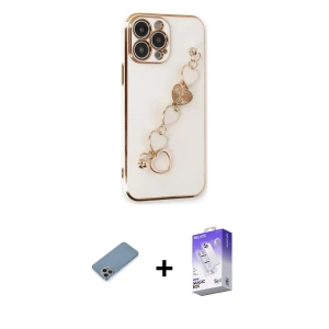 ieg™ iPhone 13 Pro Max Kılıf Nova Işık Prime - Siyah Bilvis 5in1 3D Magic Cam Ekran Koruyucu + Shine Kamera Lens Koruma Cam - GI