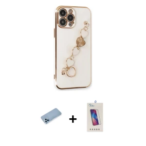 ieg™ iPhone 13 Pro Max Kılıf Nova Işık Prime - Siyah Joko 5D Cam + Shine Kamera Lens Koruma Cam - MI