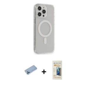 ieg™ iPhone 13 Pro Max Kılıf Pusula Çizgi Koleksiyonu - Siyah 6D Mat Seramik Hayalet Nano Ekran Koruyucu + Shine Kamera Lens Koruma Cam - MI
