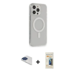 ieg™ iPhone 13 Pro Max Kılıf Pusula Çizgi Koleksiyonu - Siyah 6D Mat Seramik Hayalet Nano Ekran Koruyucu + Pers Alüminyum Kamera Lens - LT