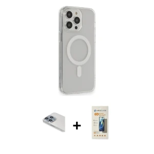 ieg™ iPhone 13 Pro Max Kılıf Pusula Çizgi Koleksiyonu - Siyah 6D Mat Seramik Hayalet Nano Ekran Koruyucu + Pers Alüminyum Kamera Lens - SABE
