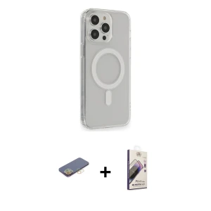ieg™ iPhone 13 Pro Max Kılıf Pusula Çizgi Koleksiyonu - Siyah Bilvis 3D Mat Cam Ekran Koruyucu + Renkli Kamera Lens Koruma Cam - SI